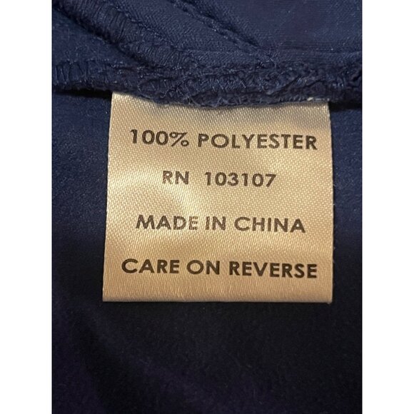 Glen Echo Golf Women M Sleeveless Vest Saddle Creek Logo Blue Dry Gear Tech Zip - Picture 9 of 15